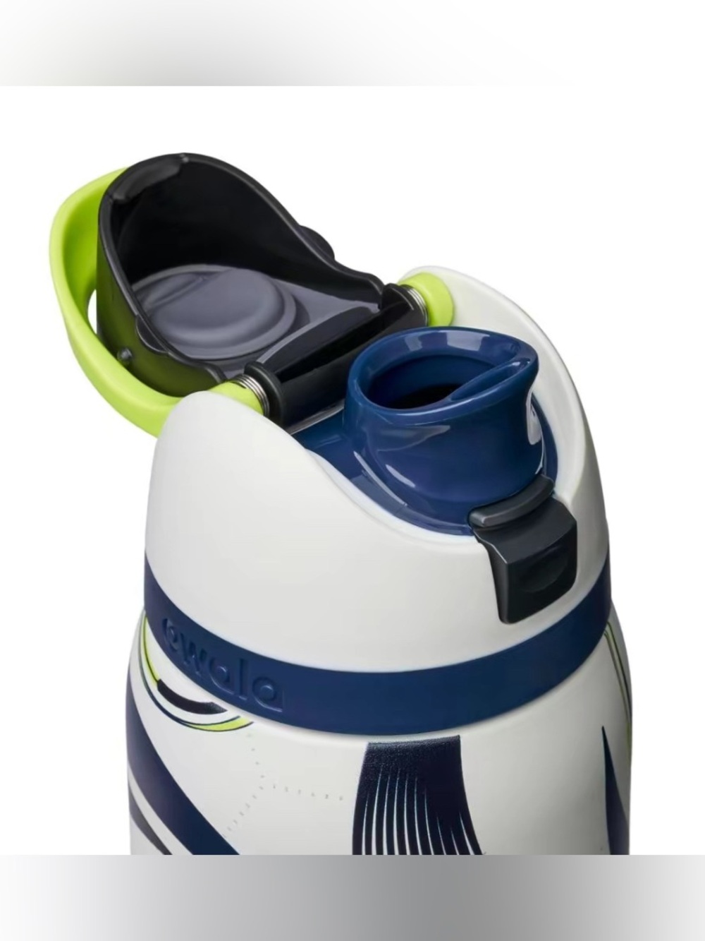Owala FIFA Soccer 32 oz Water Bottle Steel the Ball Sport 32oz White blue black - Picture 2 of 9